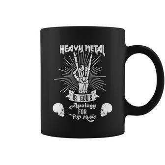 Heavy Metal Music Is Gods Apology Gift Funny Pun Gift Coffee Mug - Monsterry AU