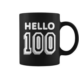 Hello 100 Funny 100Th Birthday Graphic Design Printed Casual Daily Basic Coffee Mug - Thegiftio UK