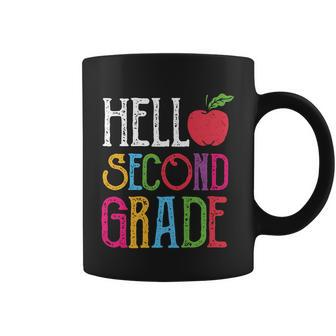 Hello 2Nd Grade Red Apple Back To School First Day Of School Coffee Mug - Monsterry