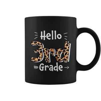 Hello 3Rd Grade Leopard Back To School First Day Of School Coffee Mug - Monsterry UK