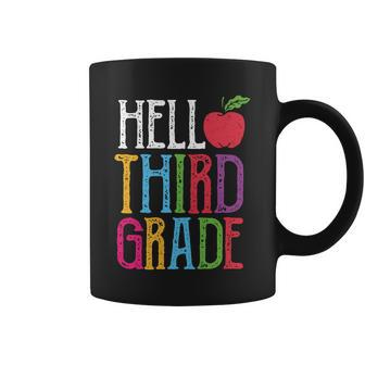 Hello 3Rd Grade Red Apple Back To School First Day Of School Coffee Mug - Monsterry UK