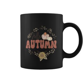 Hello Autumn Thanksgiving Quote Coffee Mug - Monsterry