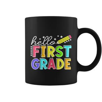 Hello First Grade Team 1St Grade Back To School Teacher Coffee Mug - Monsterry