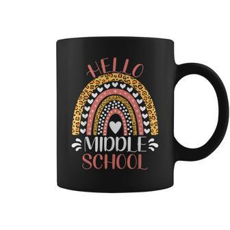 Hello Middle School Teacher Girls Boys Back To School Coffee Mug - Thegiftio UK