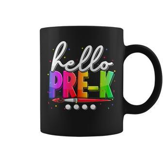 Hello Pre-K Tie Dye Team Pre-K Back To School Cute Teacher Coffee Mug - Thegiftio UK