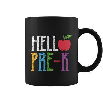 Hello Pre_K Red Apple Back To School Coffee Mug - Monsterry UK
