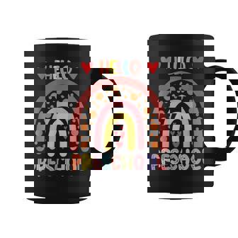 Hello Preschool Rainbow Teacher Boys Girls Back To School Coffee Mug - Thegiftio