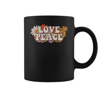 Hippie Flower Colorful Love Peace Design Coffee Mug - Seseable