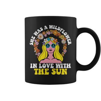 Hippie She Has A Wildflower In Love With The Sun Coffee Mug - Seseable