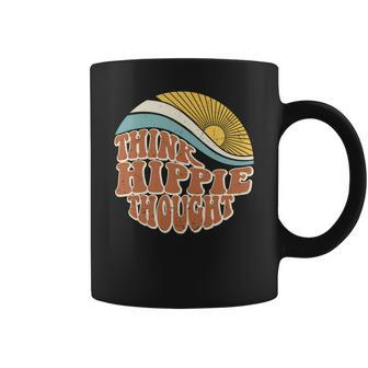 Hippie The Sun Think Hippie Thought Custom Coffee Mug - Seseable