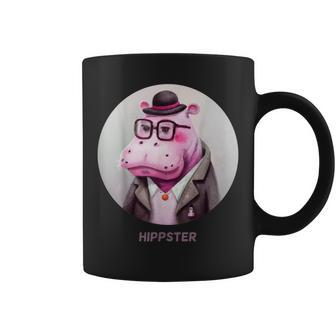 Hippster Hippo Hipster Cute Pun Funny Animal Hippopotamus Coffee Mug - Thegiftio UK