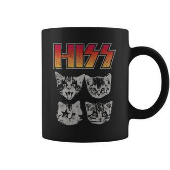 Hiss Cat Funny Cats Kittens Rock Music Cat Lover Hiss Coffee Mug - Thegiftio