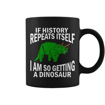 History Repeating Dinosaur Tshirt Coffee Mug - Monsterry DE