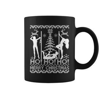 Ho Ho Ho Strippers X-Mas Ugly Christmas Sweater Tshirt Coffee Mug - Monsterry UK