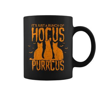 Hocus Purrcus Pocus Halloween Witch Cats Funny Parody Coffee Mug - Seseable