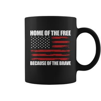 Home Of The Free American Flag Shirts Boys Veterans Day Coffee Mug - Thegiftio UK