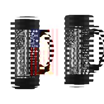 Honor The Fallen Thank The Living Memorial Day Veteran Graphic Design Printed Casual Daily Basic Coffee Mug - Thegiftio