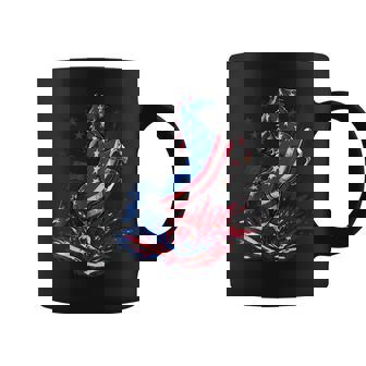 Horse 4Th Of July Women Girls American Flag Usa Horse Coffee Mug - Thegiftio