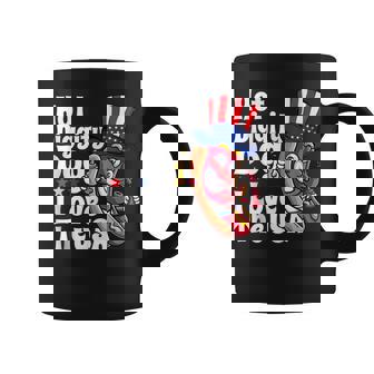 Hot Diggity Dog I Love The Usa Funny 4Th Of July Party Coffee Mug - Seseable