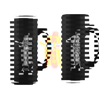Hot Dog July 4Th Funny Dabbing Hotdog Coffee Mug - Monsterry