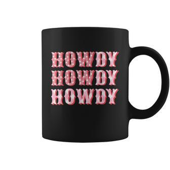 Howdy Cowgirl Boots Bling Women Cute Western Country Coffee Mug - Monsterry