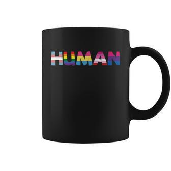 Human Lgbt Gay Pride Lesbian Bisexual Ally Quote Coffee Mug - Monsterry