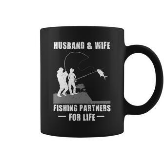 Husband And Wife - Fishing Partners Coffee Mug - Seseable