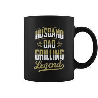 Husband Dad Grilling Legend Dad Fathers Day Party Great Gift Graphic Design Printed Casual Daily Basic Coffee Mug - Thegiftio UK