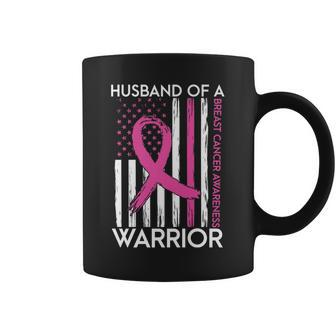 Husband Of A Warrior Breast Cancer Awareness Support Squad Coffee Mug - Thegiftio UK