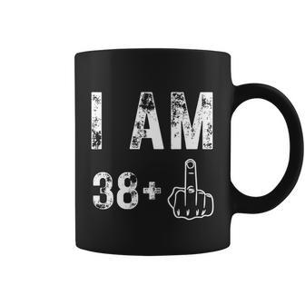 I Am 38 Plus Middle Finger Funny 39Th Birthday Graphic Design Printed Casual Daily Basic Coffee Mug - Thegiftio UK