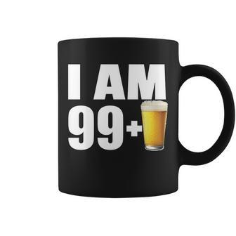 I Am 99 Plus Beer 100Th Birthday Graphic Design Printed Casual Daily Basic Coffee Mug - Thegiftio UK