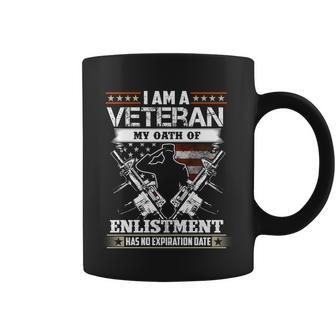 I Am A Veteran My Oath Of Enlistement Has No Expiration Graphic Design Printed Casual Daily Basic Coffee Mug - Thegiftio UK