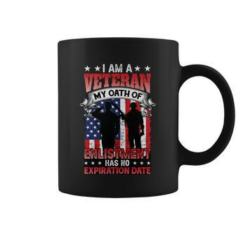 I Am A Veteran My Oath Of Enlistment Has No Expiration Date Graphic Design Printed Casual Daily Basic Coffee Mug - Thegiftio UK