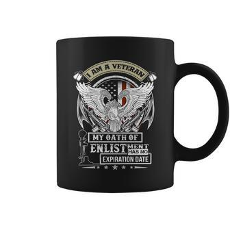 I Am A Veteran My Oath Of Enlistment Has No Expiration Date Graphic Design Printed Casual Daily Basic V3 Coffee Mug - Thegiftio UK