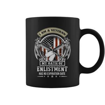 I Am A Veteran My Oath Of Enlistment Has No Expiration Date Graphic Design Printed Casual Daily Basic V5 Coffee Mug - Thegiftio UK