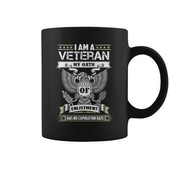 I Am A Veteran My Oath Of Enlistment Has No Expiration Graphic Design Printed Casual Daily Basic V2 Coffee Mug - Thegiftio UK