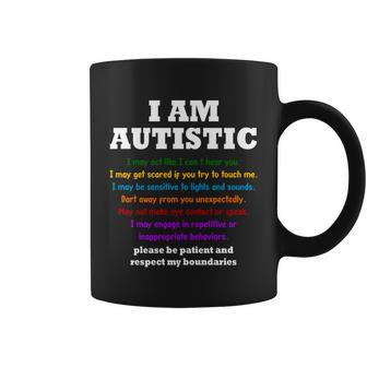 I Am Autistic Please Be Patient Coffee Mug - Monsterry