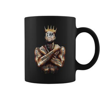 I Am Black Man King Powerful Dad Afro Melanin Black History Coffee Mug - Thegiftio UK