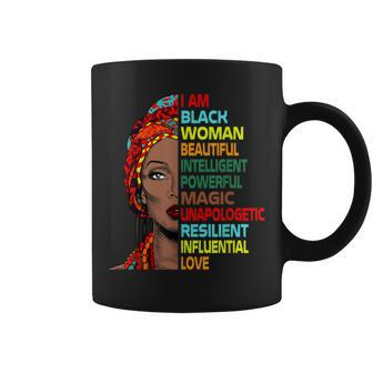 I Am Black Woman Black History Month Melanin African Women V2 Coffee Mug - Seseable