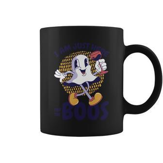 I Am Just Here For The Boos Ghost Graphic Design Printed Casual Daily Basic Coffee Mug - Thegiftio UK