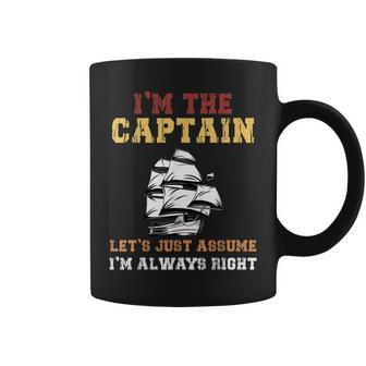 I Am The Captain Of This Boat Funny Boating Man Women Kids Coffee Mug - Seseable