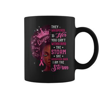 I Am The Storm Breast Cancer Awareness Pink Ribbon Women Coffee Mug - Thegiftio UK