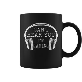 I Cant Hear You Im Gaming Headphones Gamer Tshirt Coffee Mug - Monsterry