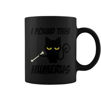 I Found This Humerus Funny Black Cat Halloween Day Coffee Mug