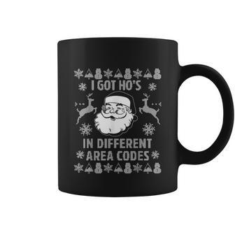 I Got Hos In Different Area Codes Funny Santa Christmas Coffee Mug - Thegiftio UK