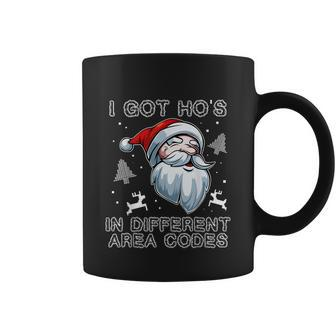 I Got Hos In Different Area Codes Santa Christmas Funny Coffee Mug - Thegiftio UK