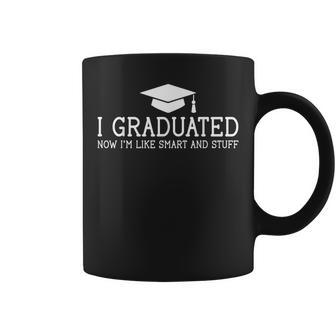 I Graduated Funny College High School Graduation Gift Senior Coffee Mug - Thegiftio UK