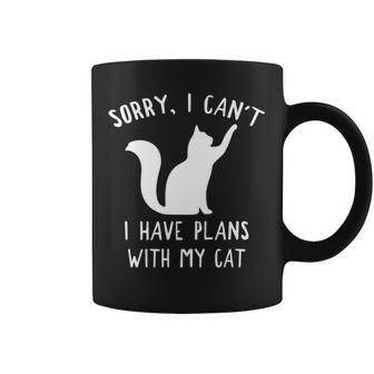 I Have Plans With My Cat V2 Coffee Mug - Seseable