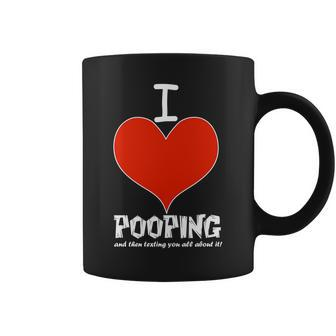 I Heart Pooping And Texting Tshirt Coffee Mug - Monsterry AU