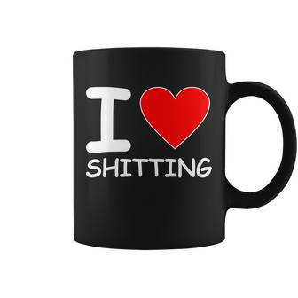 I Heart Shitting Poop Coffee Mug - Monsterry
